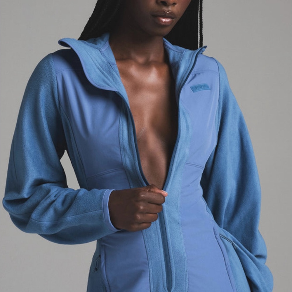 Skims fleece onesie blue size xxs brand new with tags and bag
